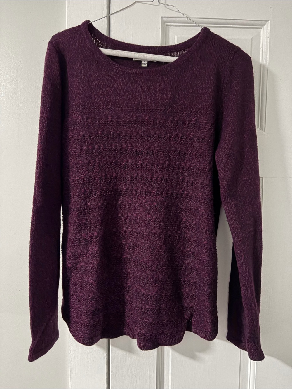 croft & barrow Women's Plum Crewneck Sweater